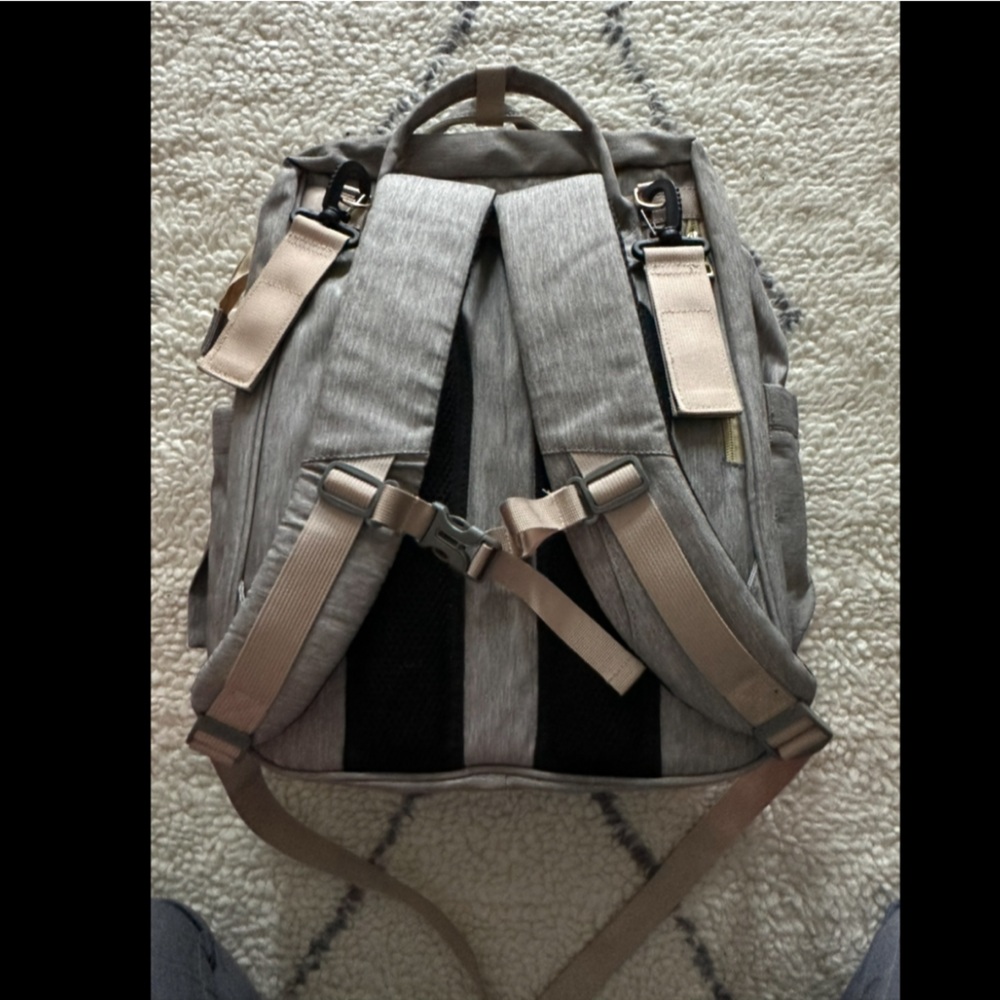 Gray Diaper Bag Backpack